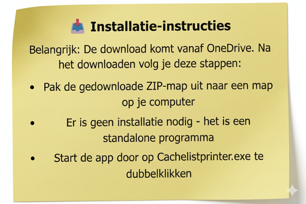 Download instructies